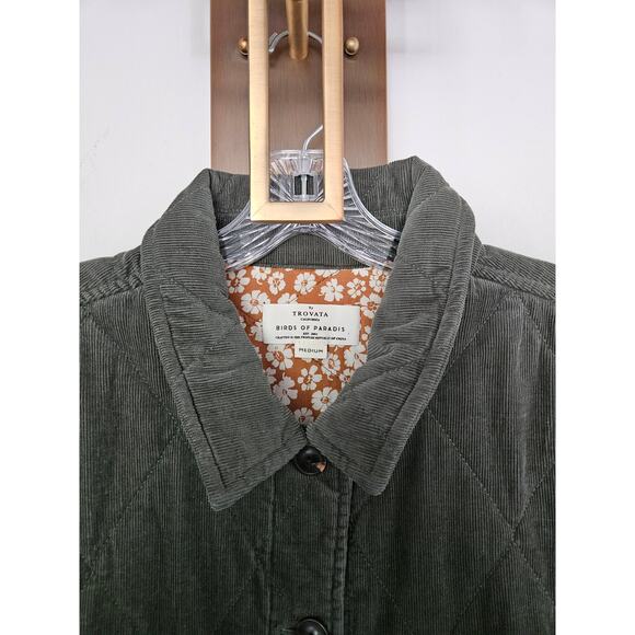 Trovata Women's Olive Green Thyme Quilted Betty Jacket Size Medium - Picture 3 of 11